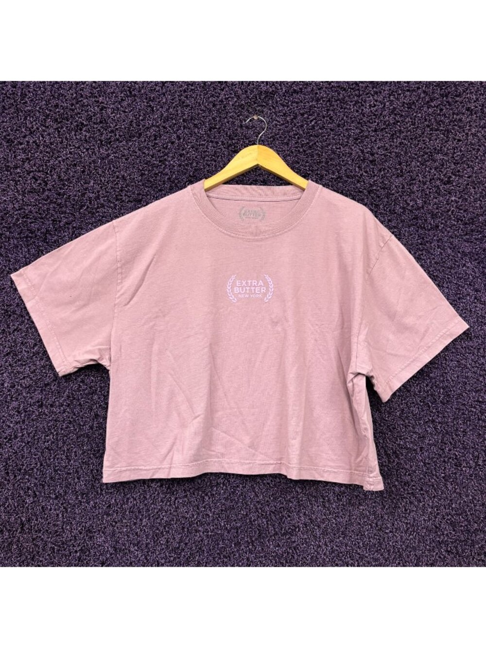 Extra Butter New York purple Crop Top Size 2X